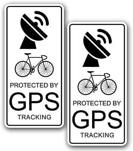 אזהרת אופניים אזהרת אופניים מדבקת מכשיר מעקב GPS - מדבקות גניבת אופניים לצינור עליון