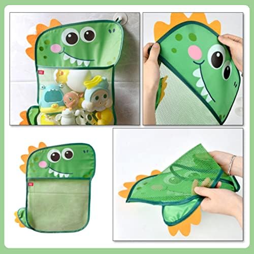 שקית אחסון צעצועים של זרודקו אמבטיה: עיצוב דינוזאור עיצוב תינוקות אמבטיה צעצועים מארגן פאוץ