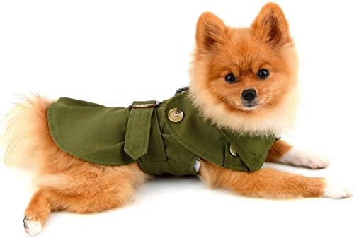 מעיל תעלת חיות מחמד תשלום לכלבים קטנים ילד נערה אטום רוח אופנה מערבית ז'קט מערבי חגורה לבגדי חוץ סתי